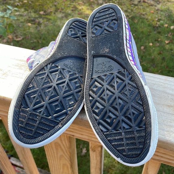 Converse "Dripping Paint" Sneakers Size Junior 5 - Picture 13 of 13